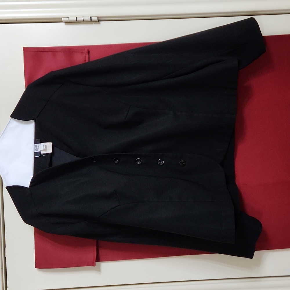 STUDIO 1940 BLACK 5 button blazer Sz 22W